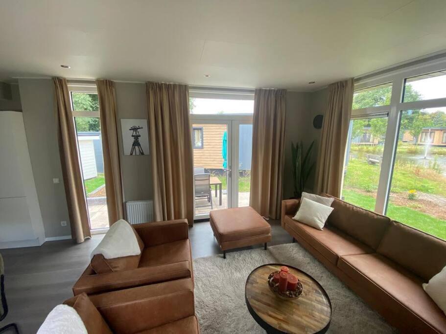 Kindvriendelijk Luxe Chalet In De Bossen Met Prive Sauna Хардевайк Екстериор снимка
