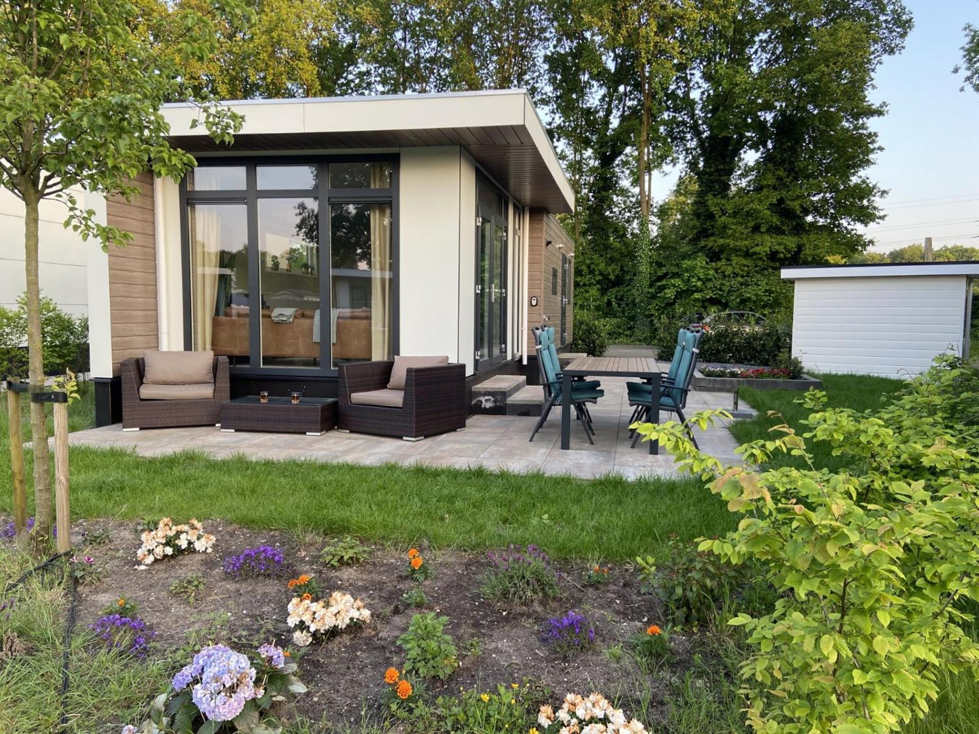 Kindvriendelijk Luxe Chalet In De Bossen Met Prive Sauna Хардевайк Екстериор снимка